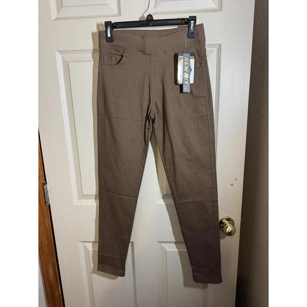 New Mix Brown Women's Leggings - Medium/Large